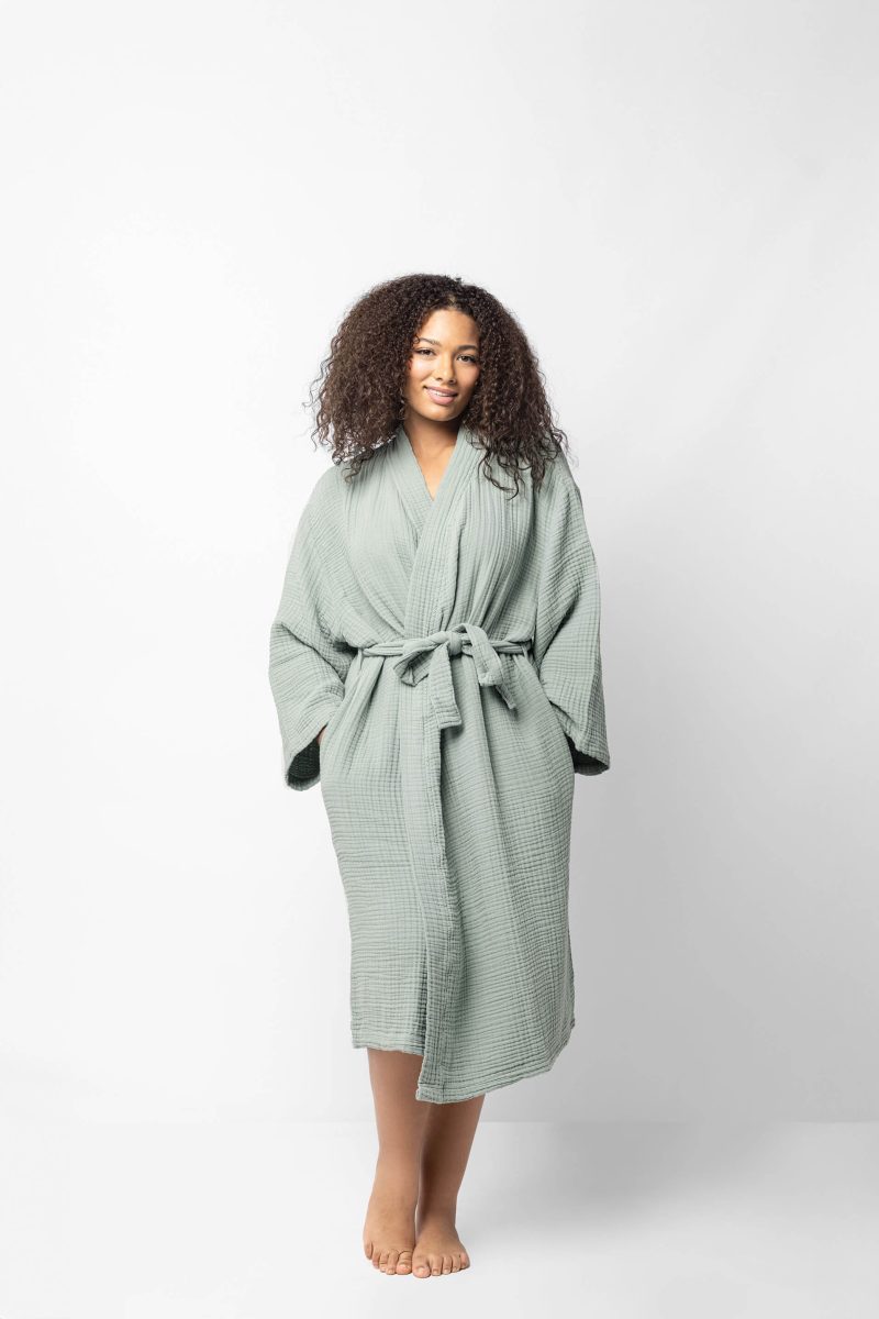 Sunday Citizen Muslin Cotton Kimono Jade 1