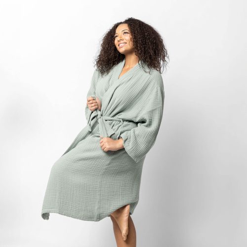 Sunday Citizen Muslin Cotton Kimono Jade 2