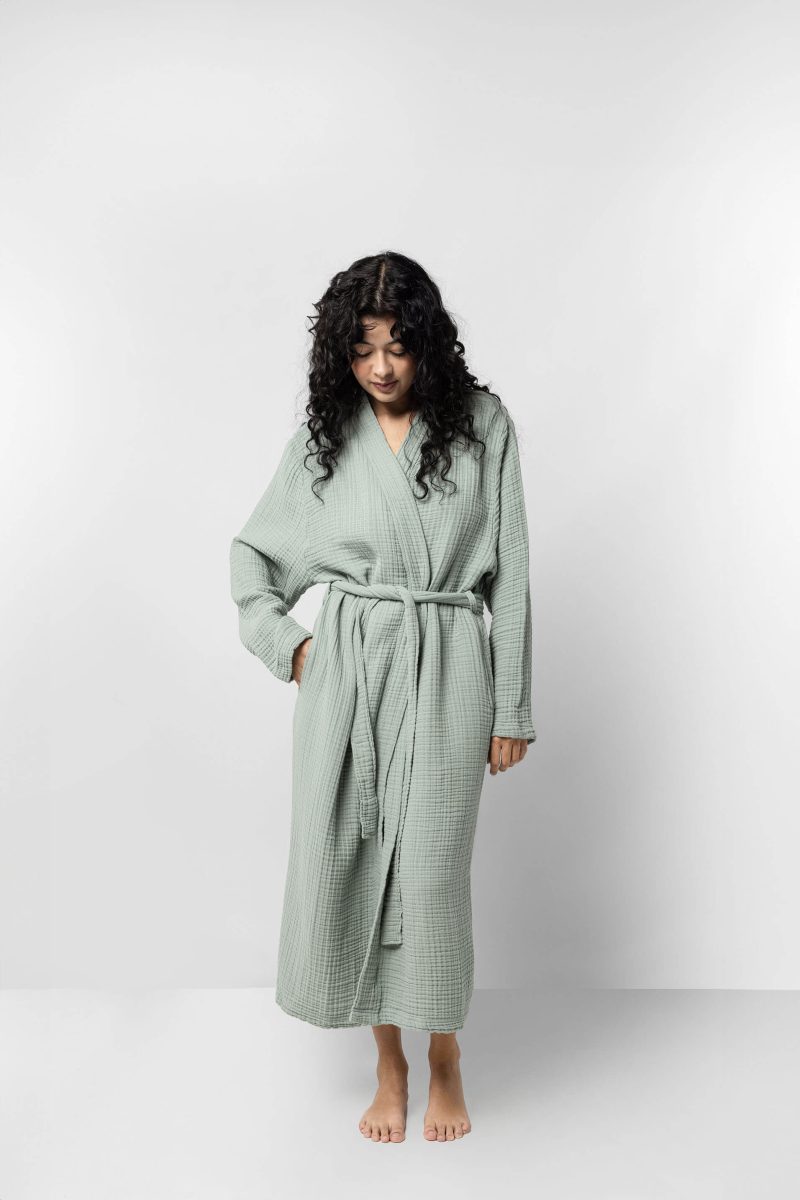 Sunday Citizen Muslin Cotton Kimono Jade 5