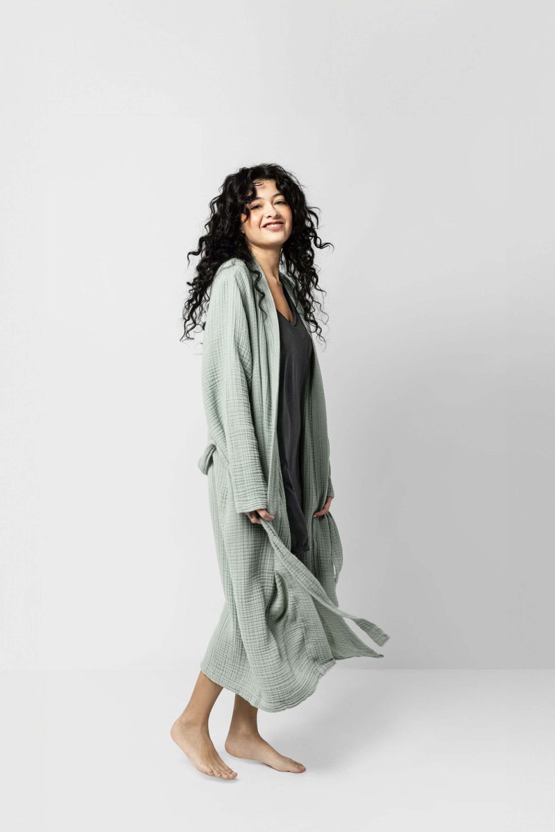 Sunday Citizen Muslin Cotton Kimono Jade 7