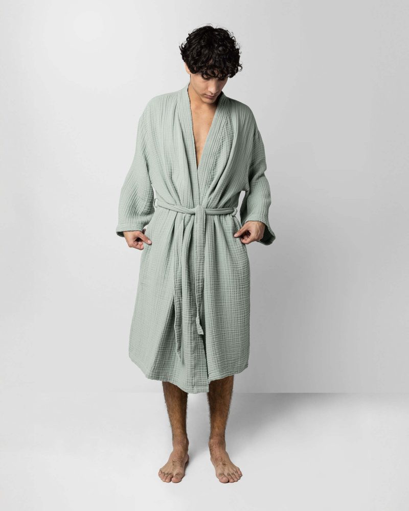 Sunday Citizen Muslin Cotton Kimono Jade 8