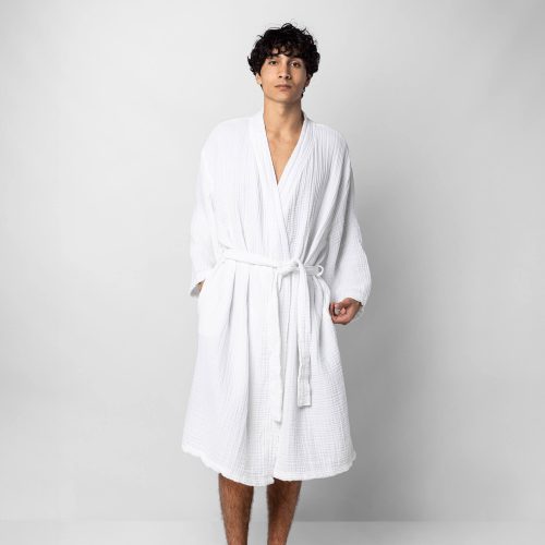 Sunday Citizen Muslin Cotton Kimono White 4