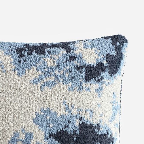 Sunday Citizen Pixel Throw Pillow Blue Camo 2