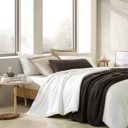 Sunday Citizen Snug Ribbed Bed Blanket Mocha copy