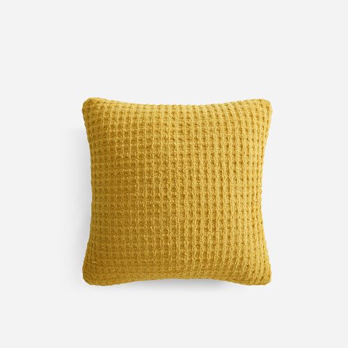 Sunday Citizen Snug Waffle Throw Pillow Marigold