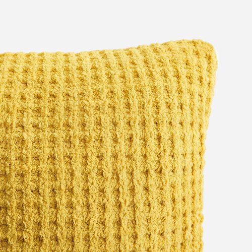 Sunday Citizen Snug Waffle Throw Pillow Marigold 2