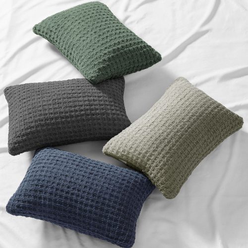 Sunday Citizen Snug mini Waffle Pillow Midnight Boulder Moss Granite 6633a54d 0c74 44ee 99a5 4d234089bf99