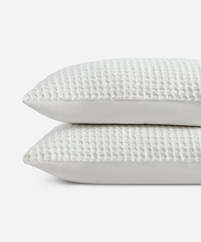 Sunday Citizen Waffle Bamboo Sham Set Off White