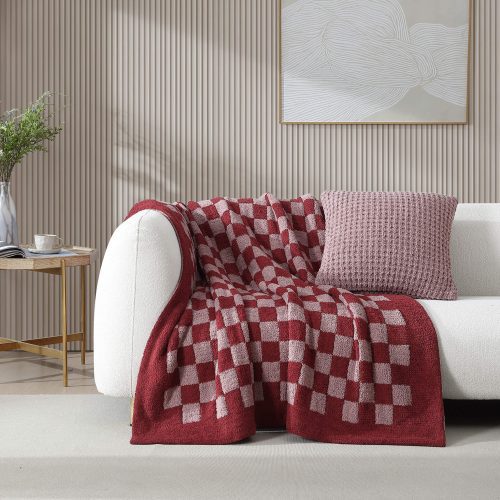 Sunday Citizen Checkerboard Throw Pomegranate Rose 1 97f53b43 09c2 474f 98d8 499b7c8cd842