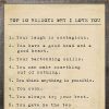 Sugarboo Designs Top Ten Reasons Art Print