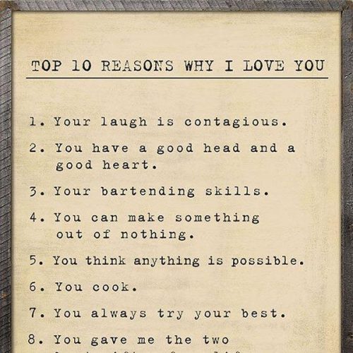 Sugarboo Designs Top Ten Reasons Art Print