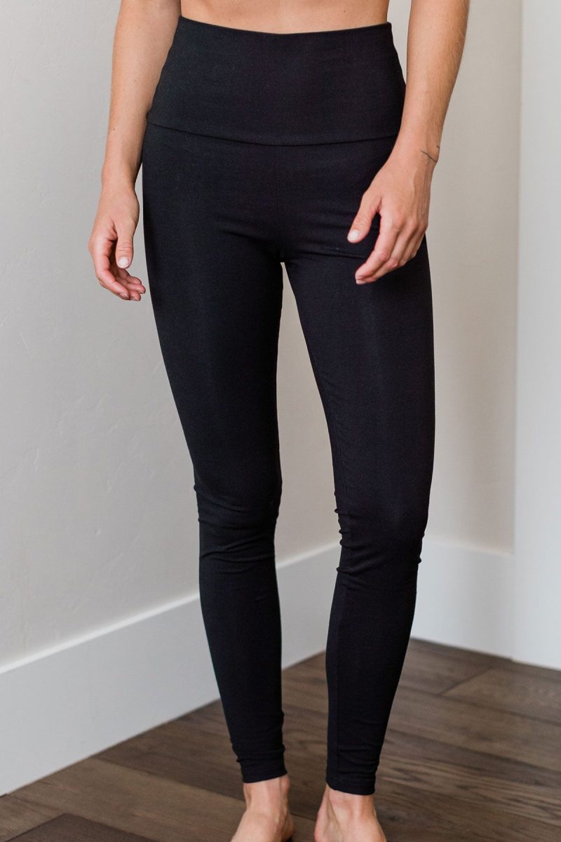 YALA BREILYN HIGH WAISTED BAMBOO LEGGING BLACK