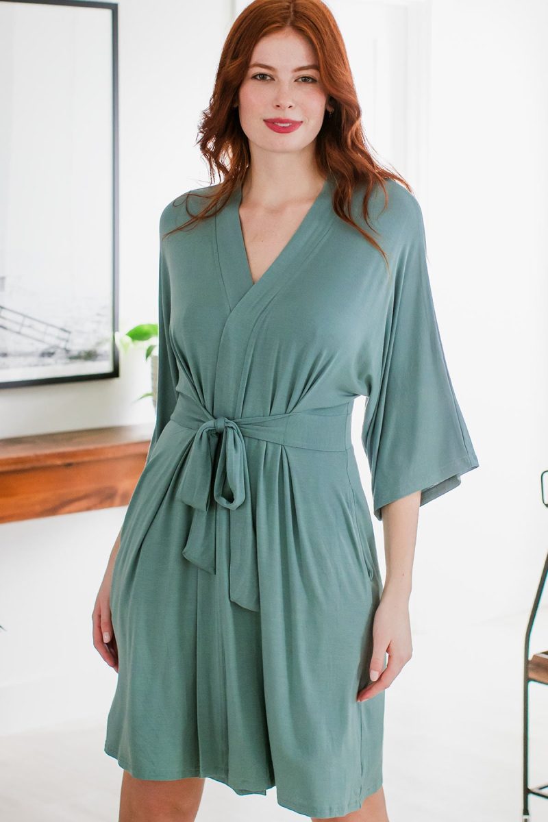 YALA Bamboo Nina Robe Matcha