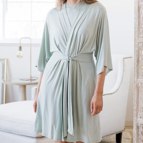 YALA NINA BAMBOO ROBE HONEYDEW