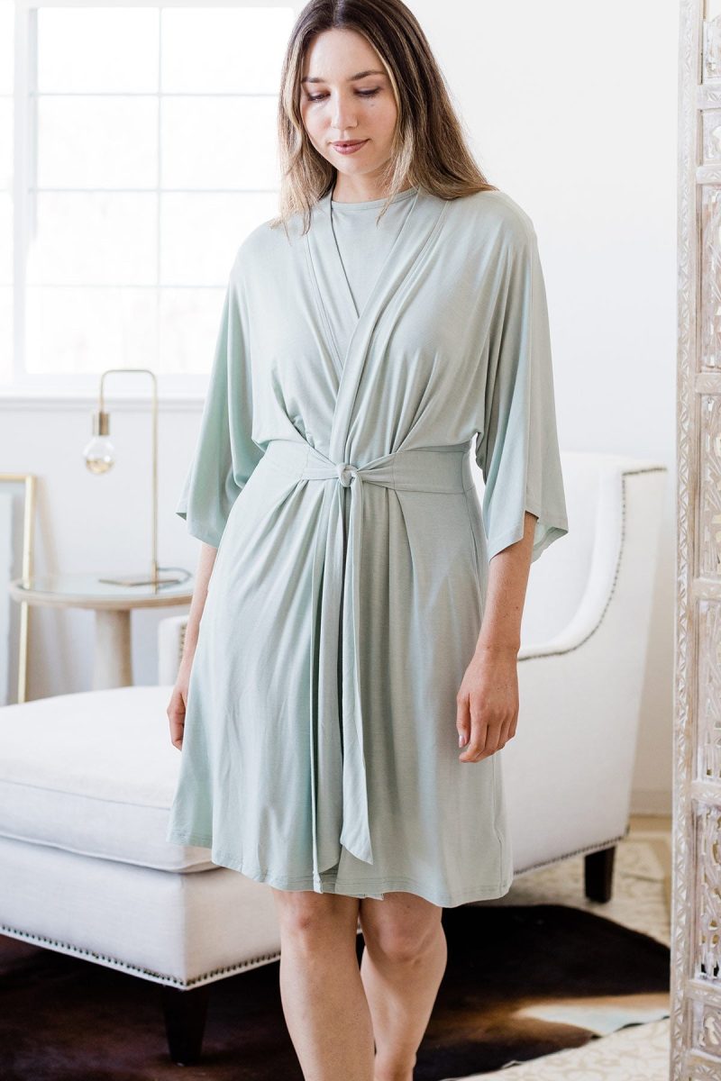 YALA NINA BAMBOO ROBE HONEYDEW