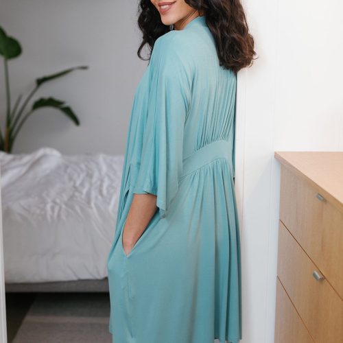 Yala Nina Elbow Sleeve Belted Bamboo Robe NILE 3