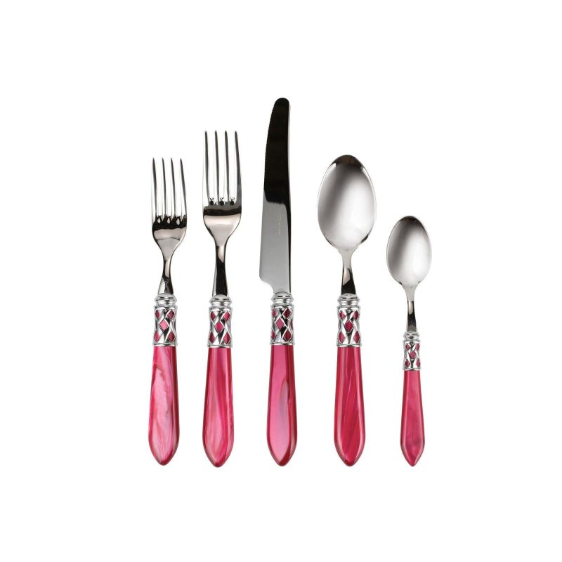 aladdin brilliant five piece place setting raspberry