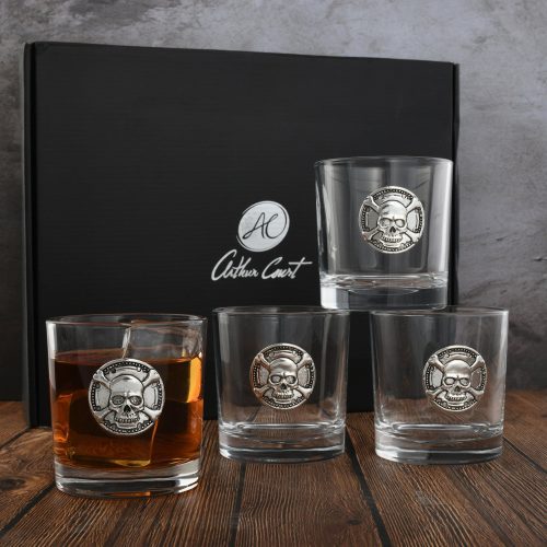 arthur court holidays skull bar glasses set of 4 401x23 32956007415923