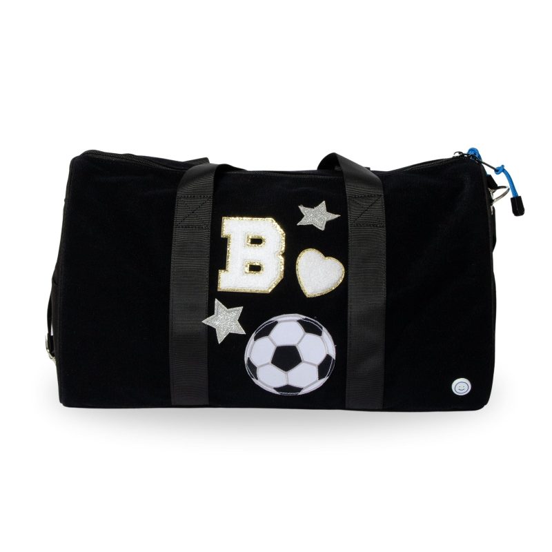 becco duffle black front patches