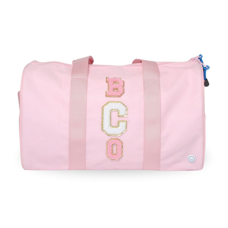 becco duffle pink front patches