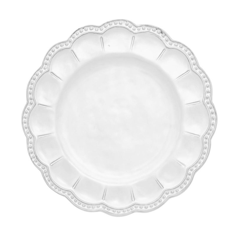 bella bianca beaded salad plate set of 4