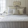 Taylor Linens Bergen Stripe Black Quilt