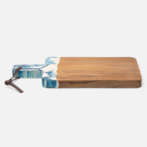 blue pheasant austin blue swirled serving board 9