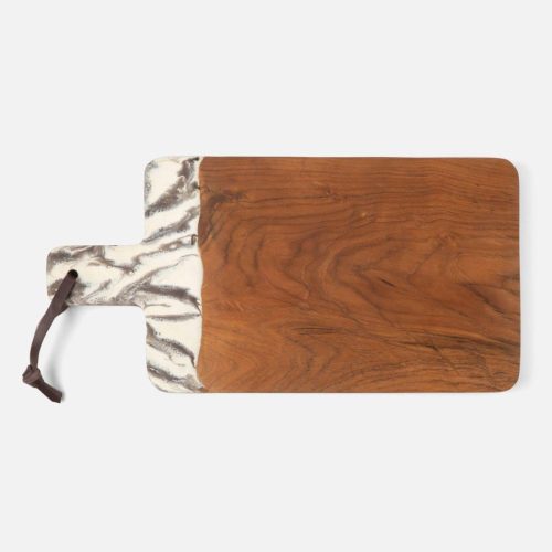 Blue Pheasant Austin Brown Swirled Serving Board - Lavender Fields