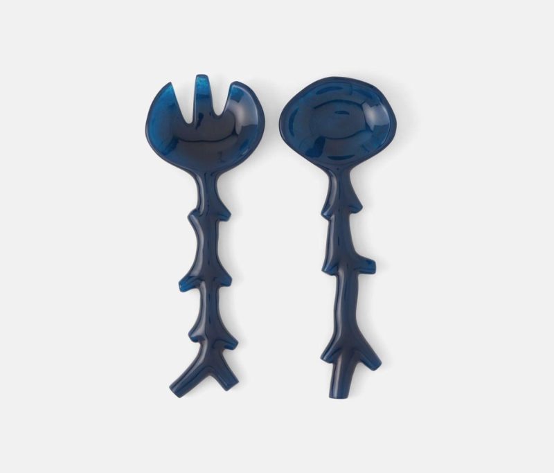 blue pheasant celina cobalt serving set 1