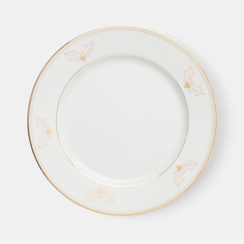 Blue Pheasant Hannah Gold Trim with Holly Decor Dinnerware - Lavender Fields