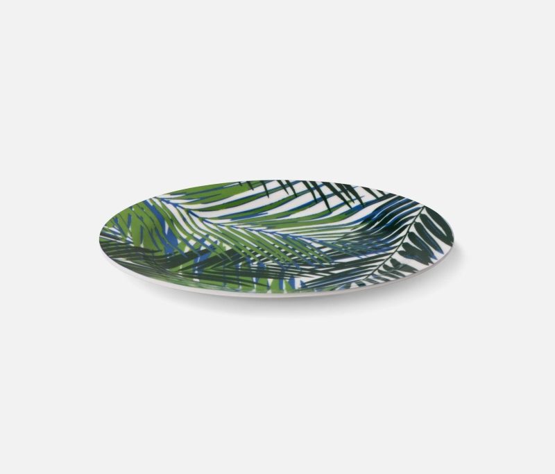 Blue Pheasant Kinsey Palm Leaf Dinnerware - Lavender Fields