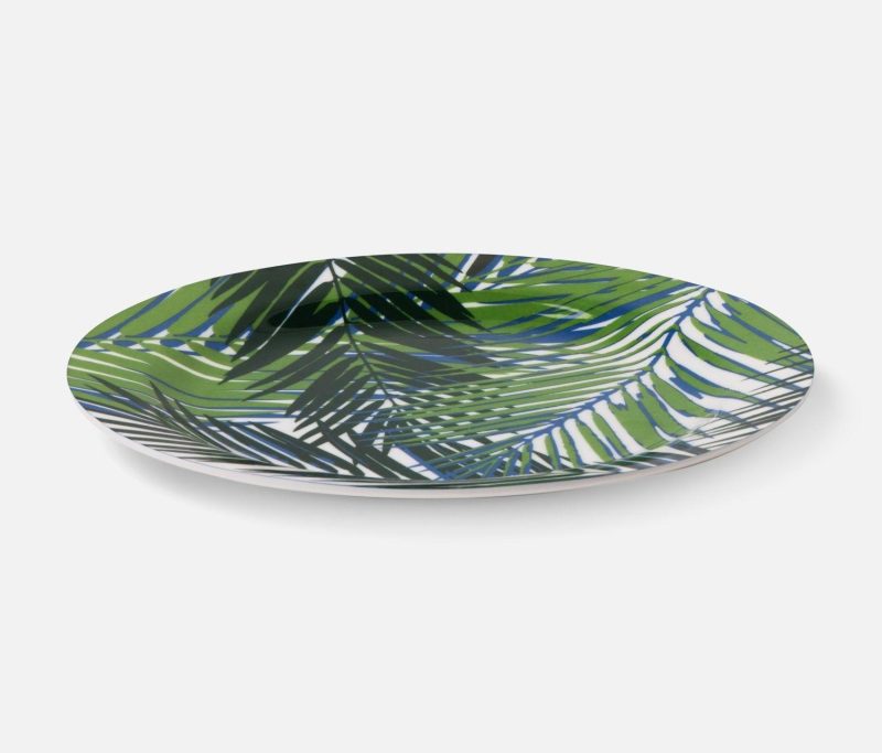 Blue Pheasant Kinsey Palm Leaf Dinnerware - Lavender Fields