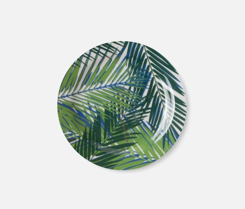 blue pheasant kinsey palm leaf dinnerware 6