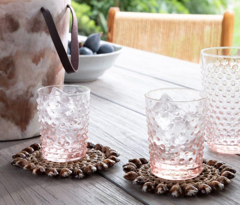 blue pheasant sofia soft pink glassware 1