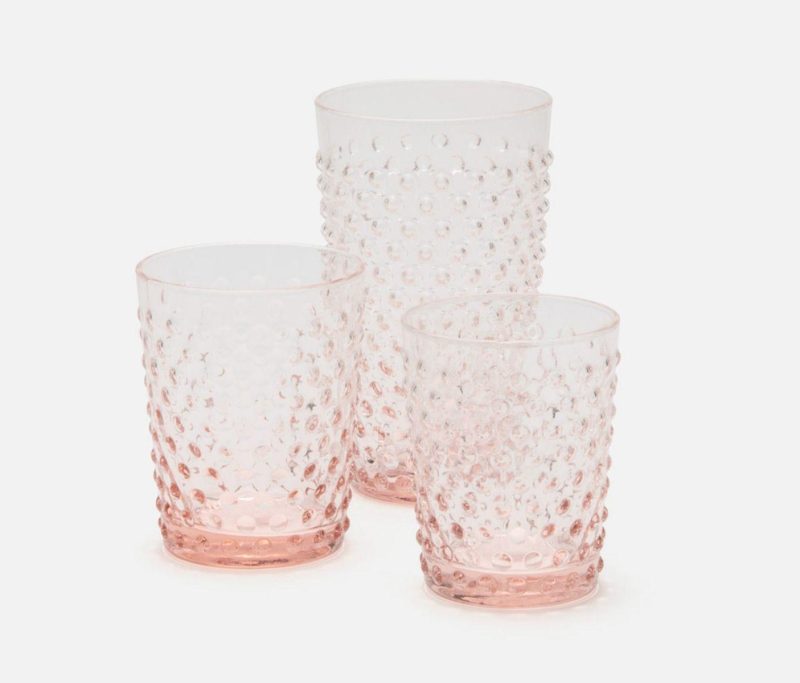 blue pheasant sofia soft pink glassware 2