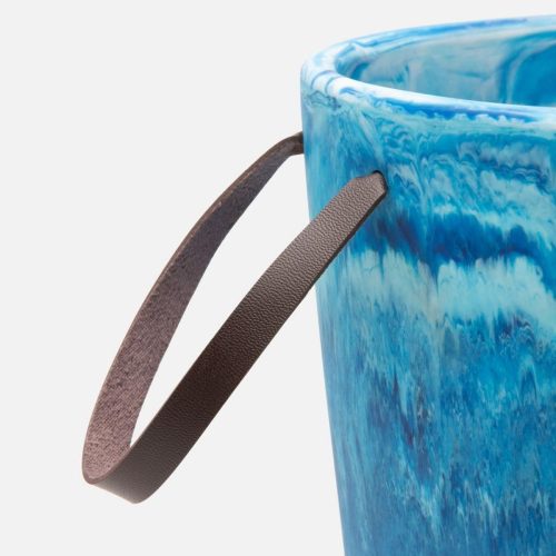 blue pheasant wesley blue swirled ice bucket 2