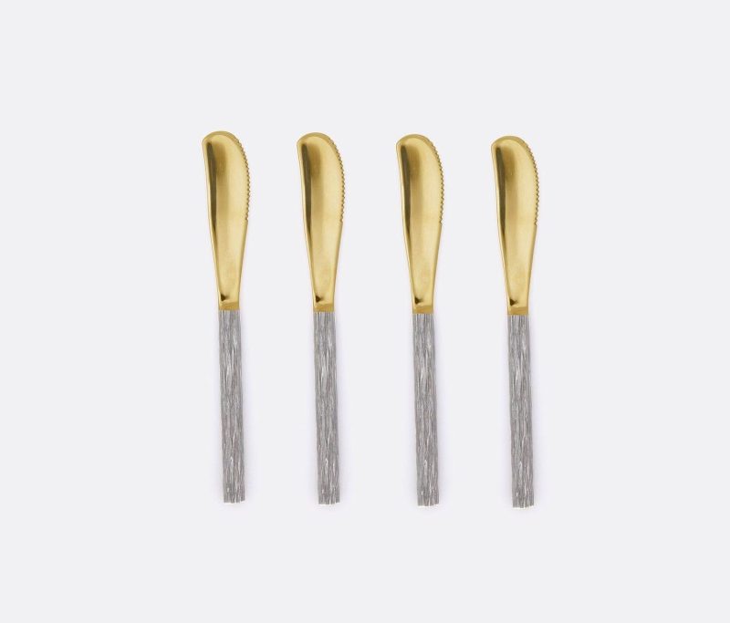 bluepheasant harrison silver polishedgold cheesespreaders 3