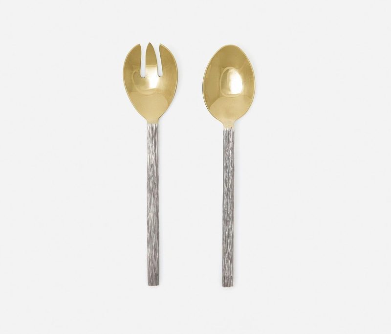 bluepheasant harrison silver polishedgold 2pcservingset 3