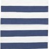 Dash & Albert Catamaran Stripe Denim/White Indoor/Outdoor Rug