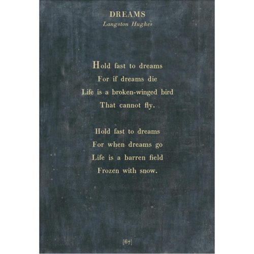 Sugarboo Designs Dreams - Poetry Collection Sign (Gallery Wrap)