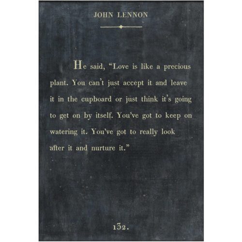 Sugarboo Designs John Lennon Book Collection Sign (Gallery Wrap)