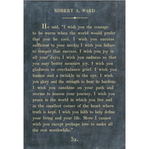 Sugarboo Designs Robert A. Ward Book Collection Sign (Gallery Wrap)