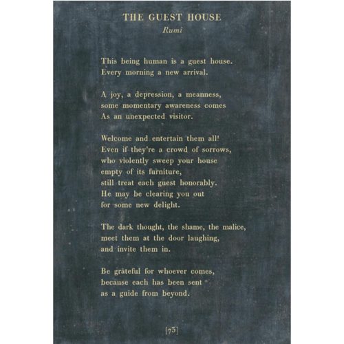 Sugarboo Designs The Guest House Poetry Collection Sign (Gallery Wrap)