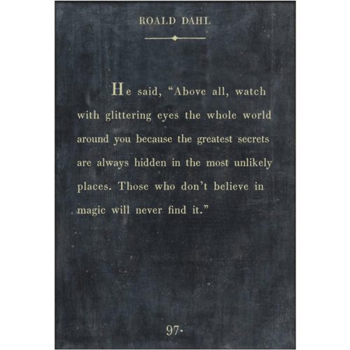 Sugarboo Designs Roald Dahl Book Collection Sign (Gallery Wrap)