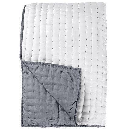 Designers Guild Chenevard Chalk & Graphite Silk Quilt