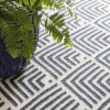 Dash & Albert Cleo Navy Indoor/Outdoor Rug