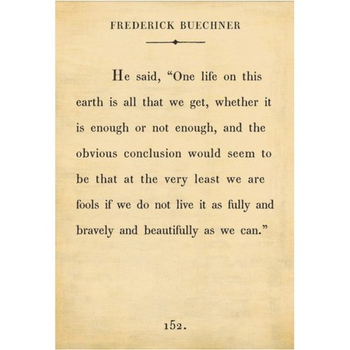 Sugarboo Designs Frederick Buechner Book Collection Sign (Gallery Wrap)