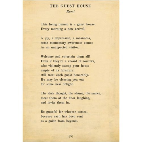 Sugarboo Designs The Guest House Poetry Collection Sign (Gallery Wrap)