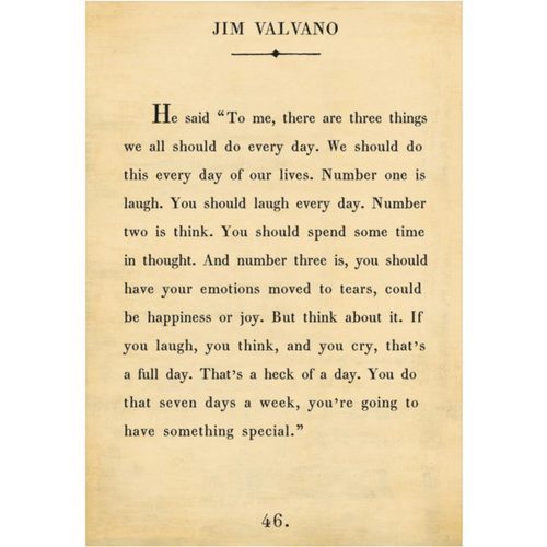 Sugarboo Designs Jim Valvano Book Collection Sign (Gallery Wrap)