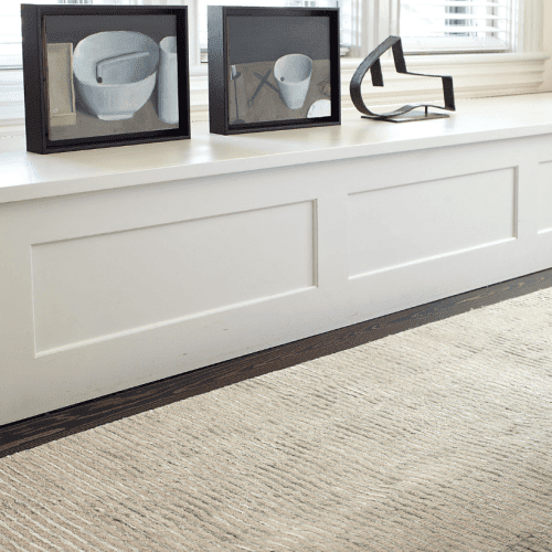 Dash & Albert Cut Stripe Ocean Hand Knotted Rug